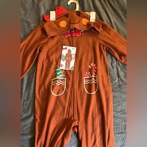 Gingerbread Fleece pajamas